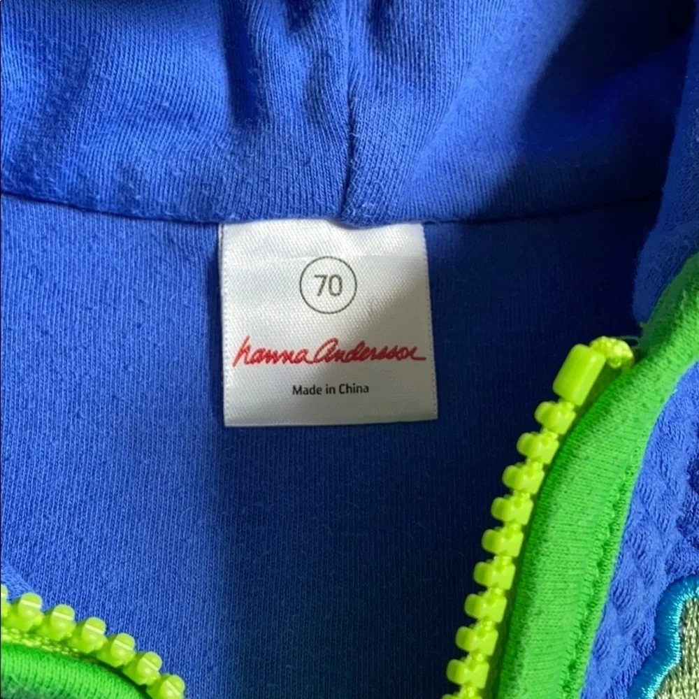 Hanna Andersson Happy Frog Zip-Up Hoodie